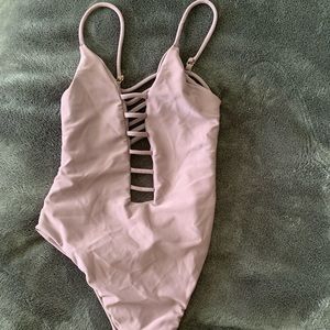 Sexy purple one piece